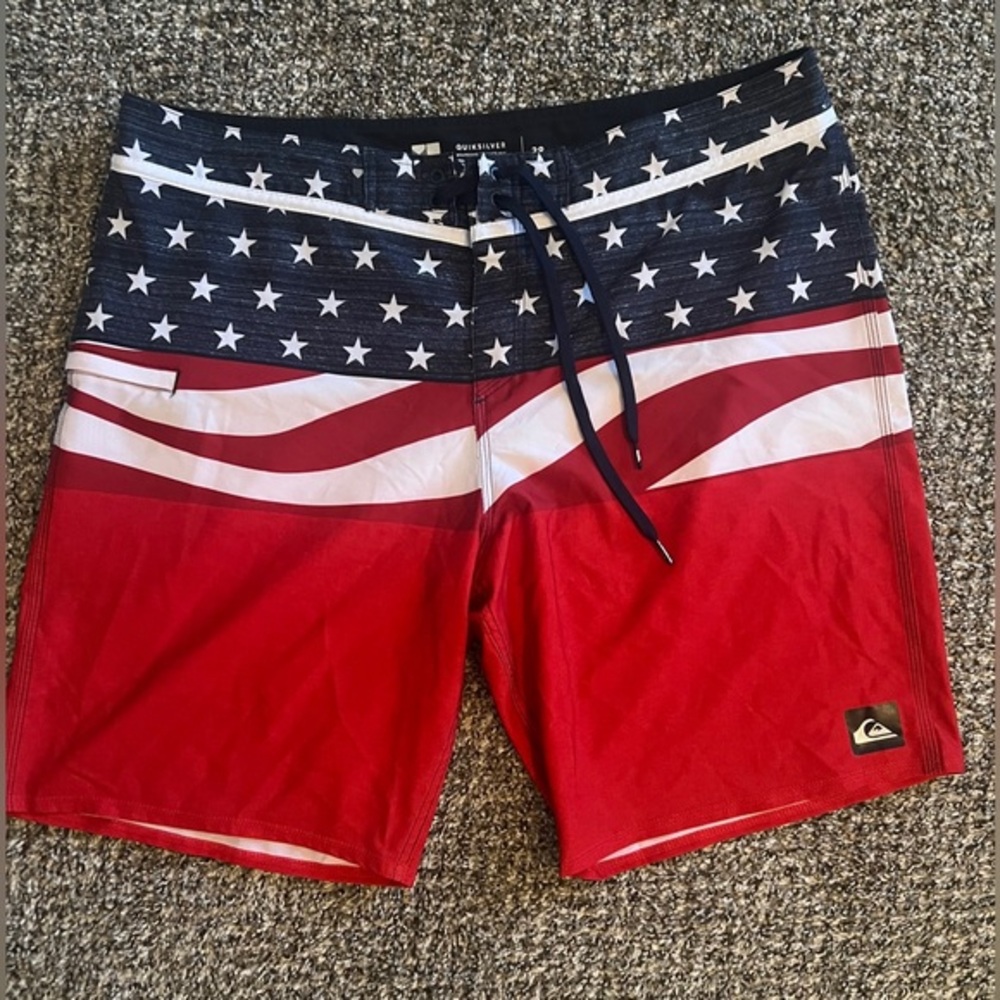 Quiksilver Men's Stars and Stripes Board Shorts 38”